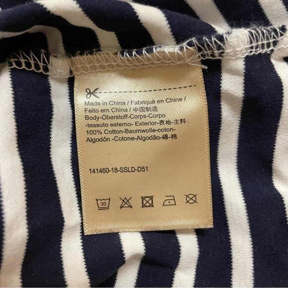 Scotch & Soda Amsterdams Blauw Striped Shirt Size L - Picture 4 of 7